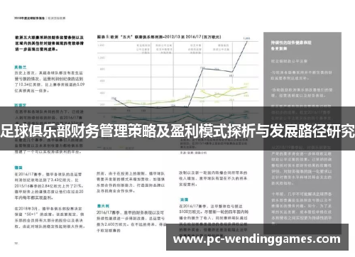 足球俱乐部财务管理策略及盈利模式探析与发展路径研究